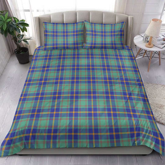 Us Marine Tartan Plaid Bedding Set