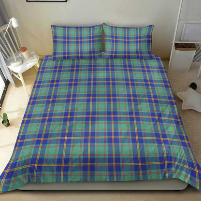 Us Marine Tartan Plaid Bedding Set