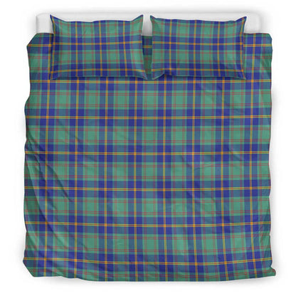 Us Marine Tartan Plaid Bedding Set