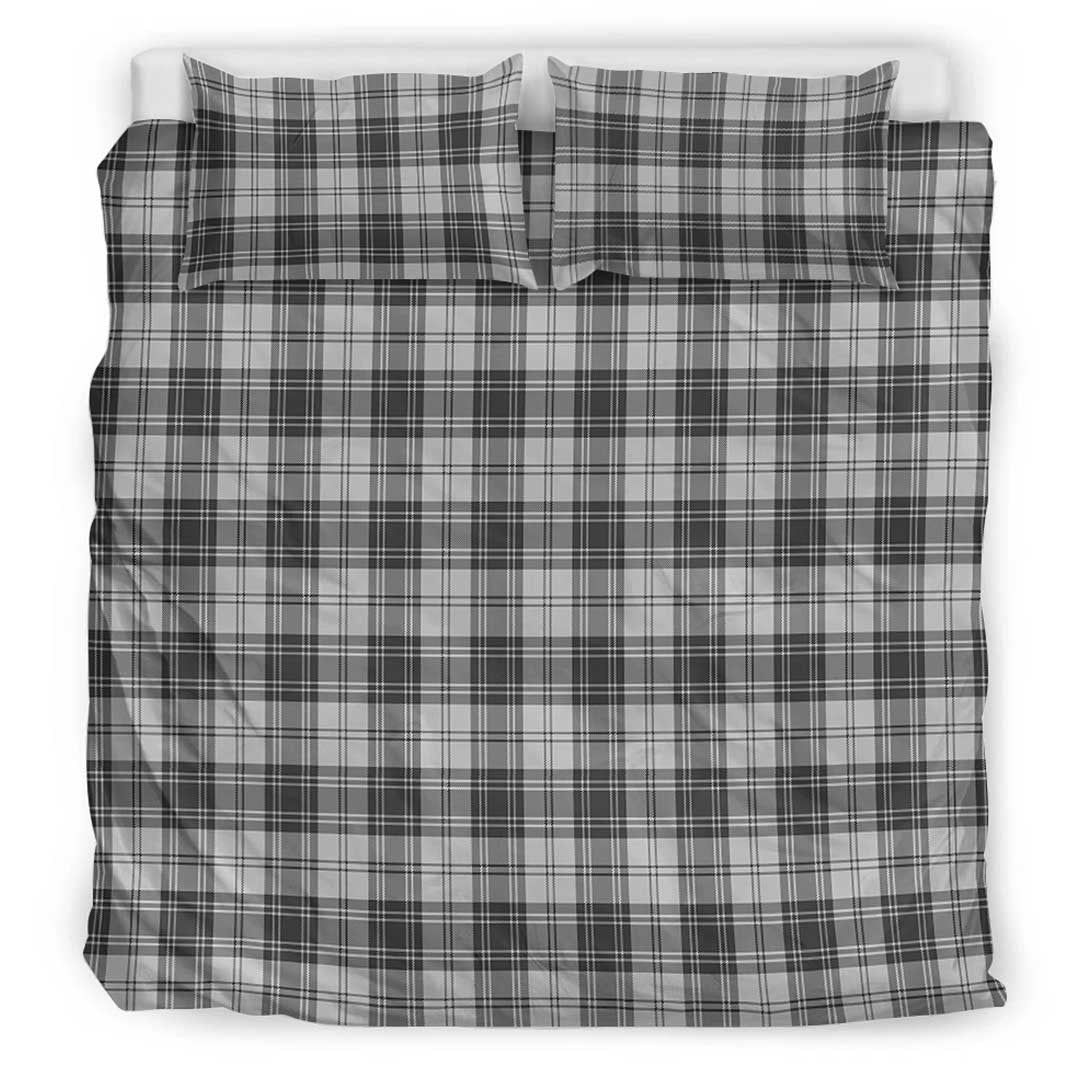 Douglas Grey Modern Tartan Plaid Bedding Set