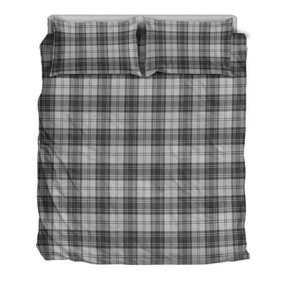 Douglas Grey Modern Tartan Plaid Bedding Set