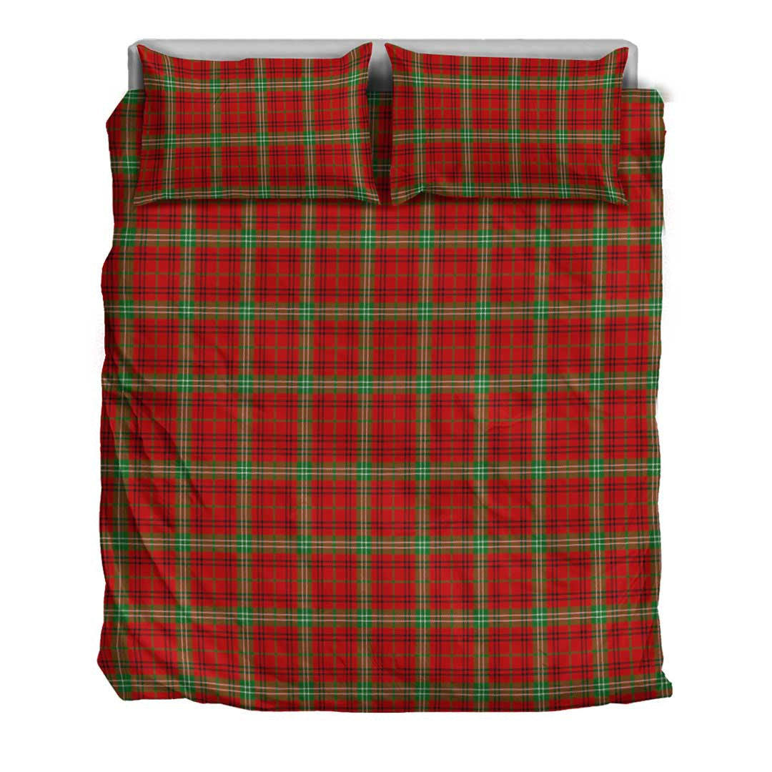 Morrison Red Modern Tartan Plaid Bedding Set