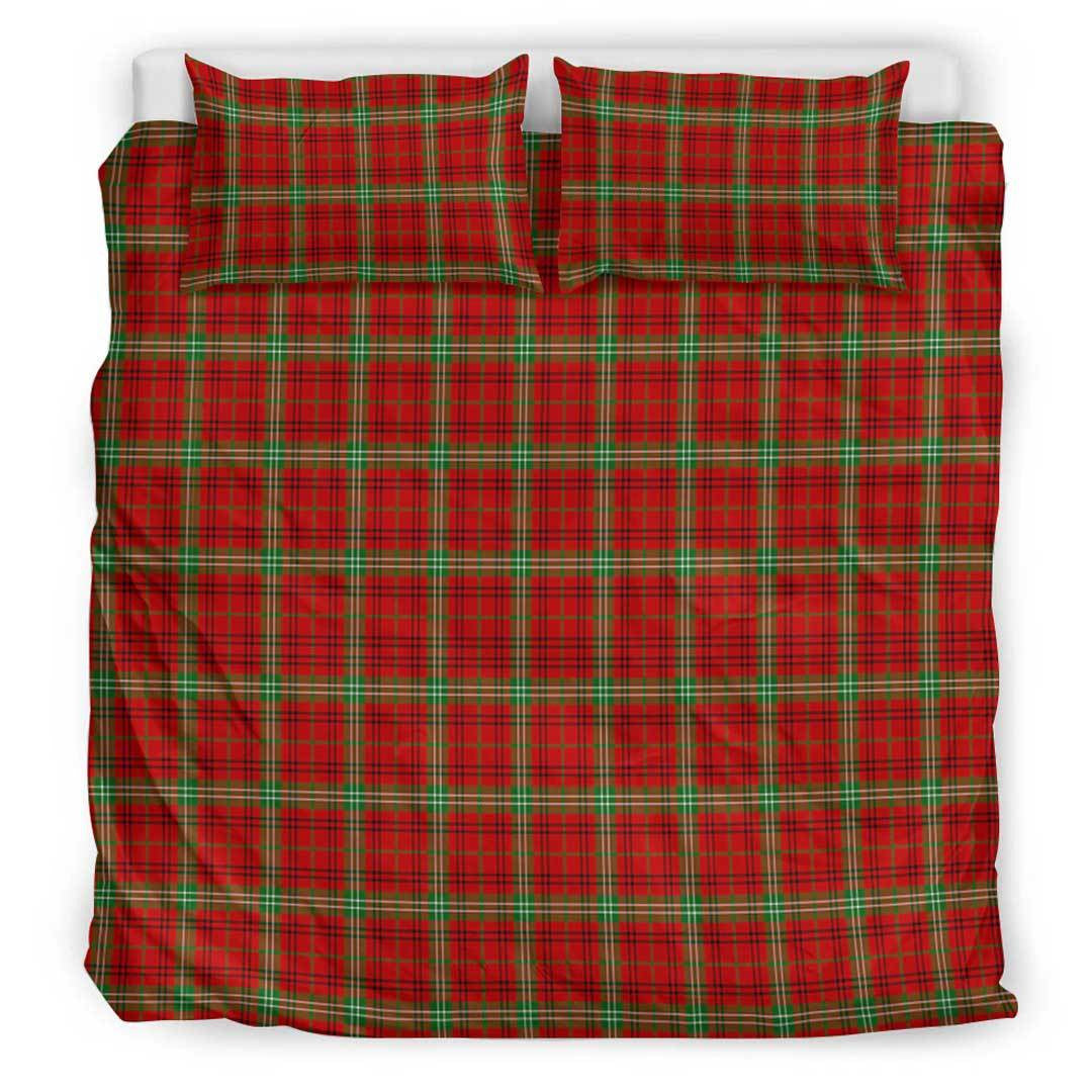 Morrison Red Modern Tartan Plaid Bedding Set