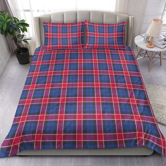 Graham Of Menteith Red Tartan Plaid Bedding Set