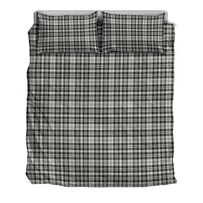 Scott Black & White Ancient Tartan Plaid Bedding Set