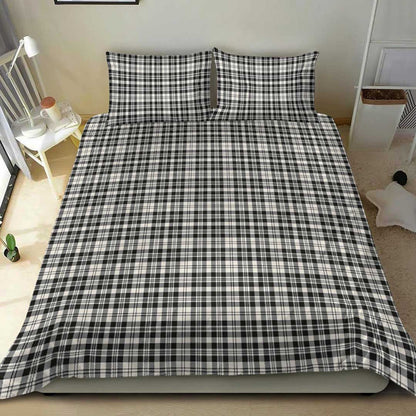 Scott Black & White Ancient Tartan Plaid Bedding Set