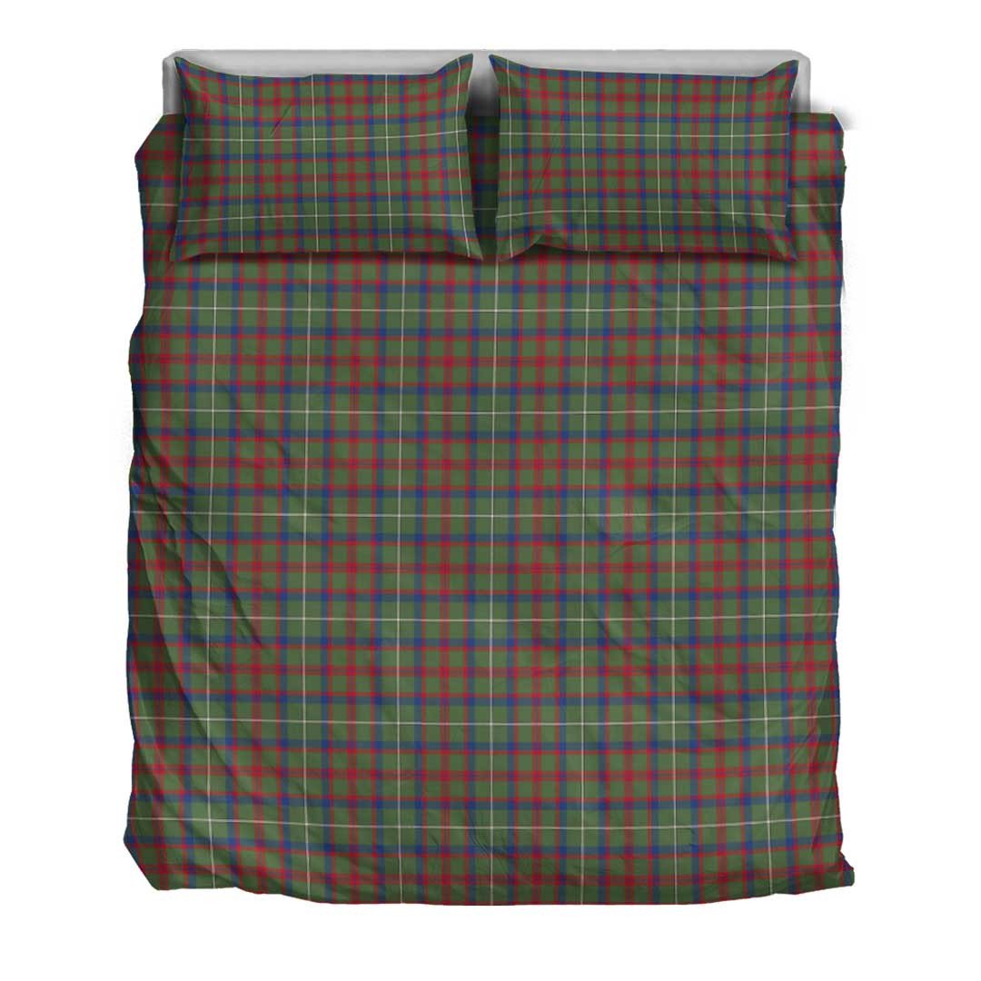 Shaw Green Modern Tartan Plaid Bedding Set