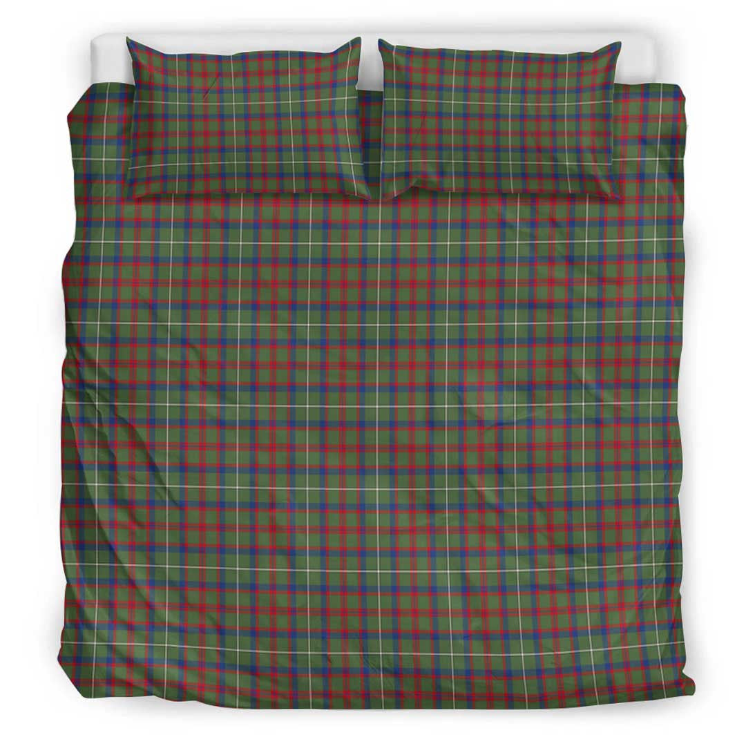 Shaw Green Modern Tartan Plaid Bedding Set