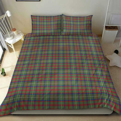 Shaw Green Modern Tartan Plaid Bedding Set