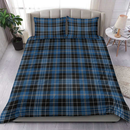 Clergy Blue Tartan Plaid Bedding Set