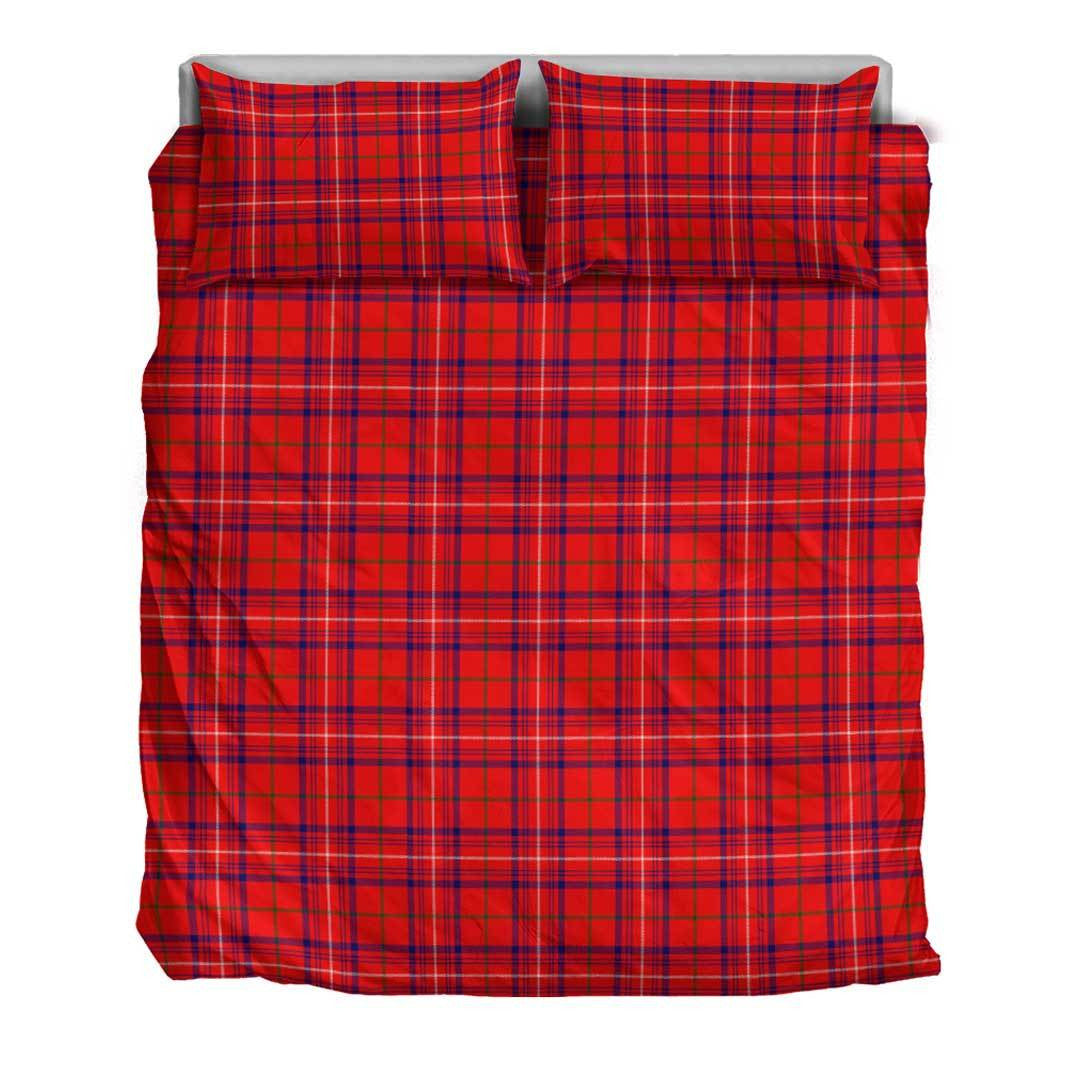 Rose Modern Tartan Plaid Bedding Set
