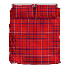 Rose Modern Tartan Plaid Bedding Set
