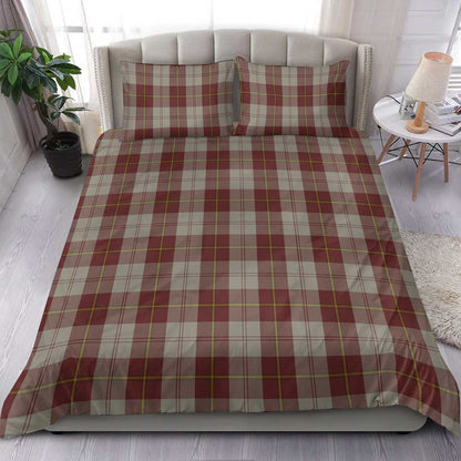 Cunningham Burgundy Dancers Tartan Plaid Bedding Set