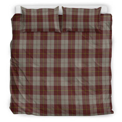 Cunningham Burgundy Dancers Tartan Plaid Bedding Set