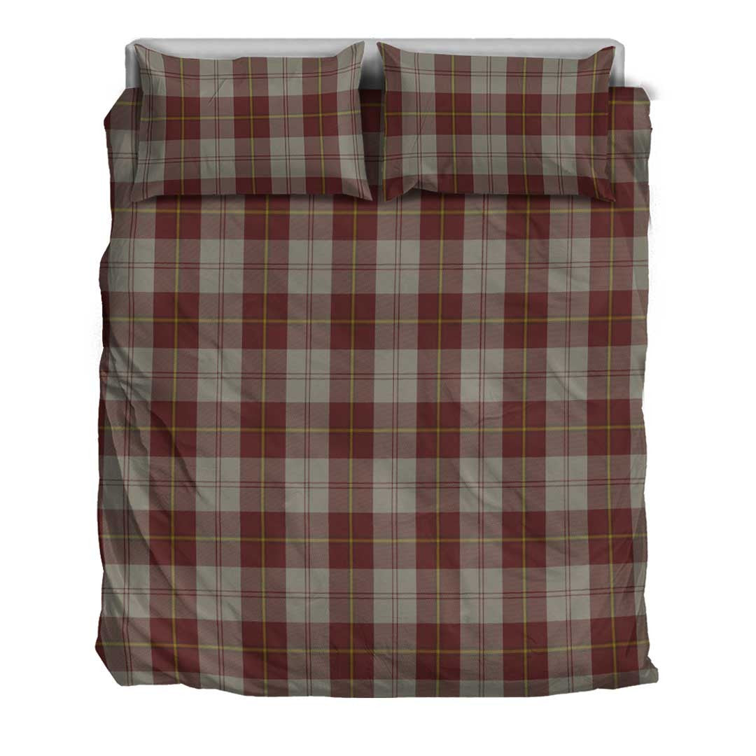 Cunningham Burgundy Dancers Tartan Plaid Bedding Set