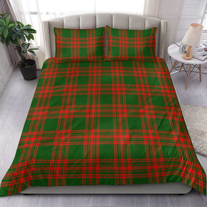 Menzies Green Modern Tartan Plaid Bedding Set