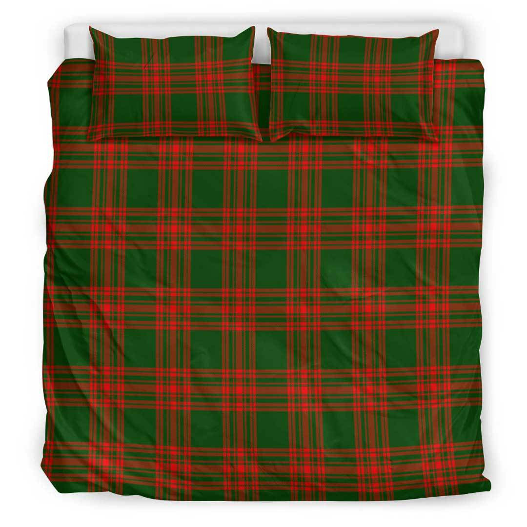 Menzies Green Modern Tartan Plaid Bedding Set