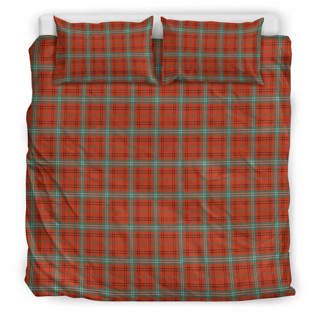 Morrison Red Ancient Tartan Plaid Bedding Set