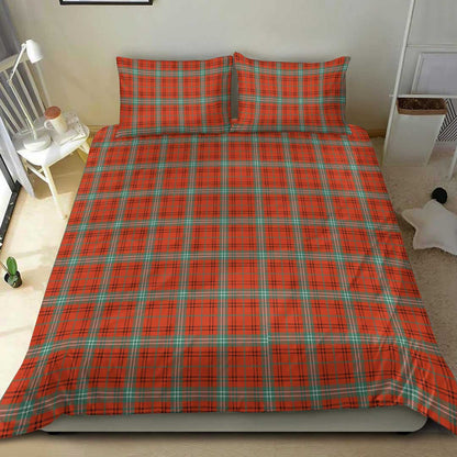 Morrison Red Ancient Tartan Plaid Bedding Set