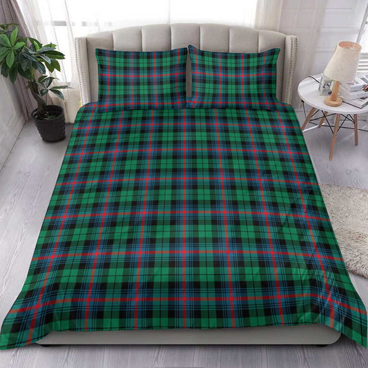 Urquhart Broad Red Ancient Tartan Plaid Bedding Set