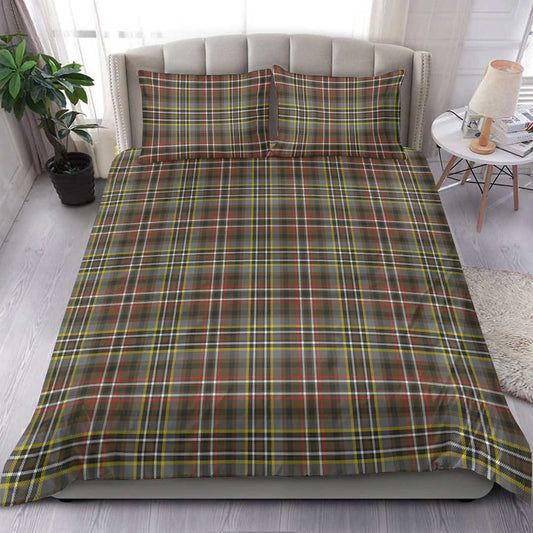 Scott Green Weathered Tartan Plaid Bedding Set