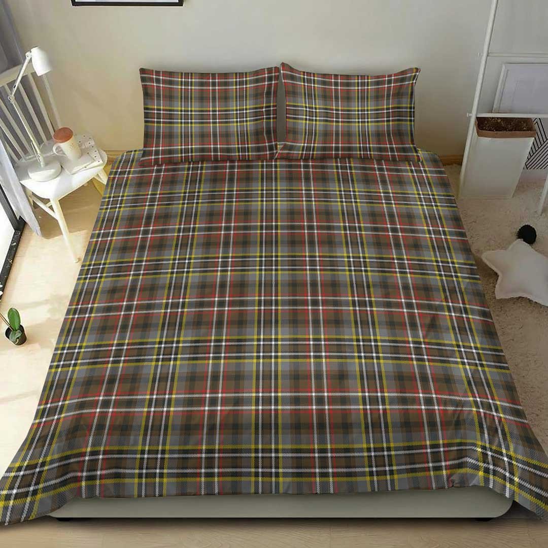 Scott Green Weathered Tartan Plaid Bedding Set