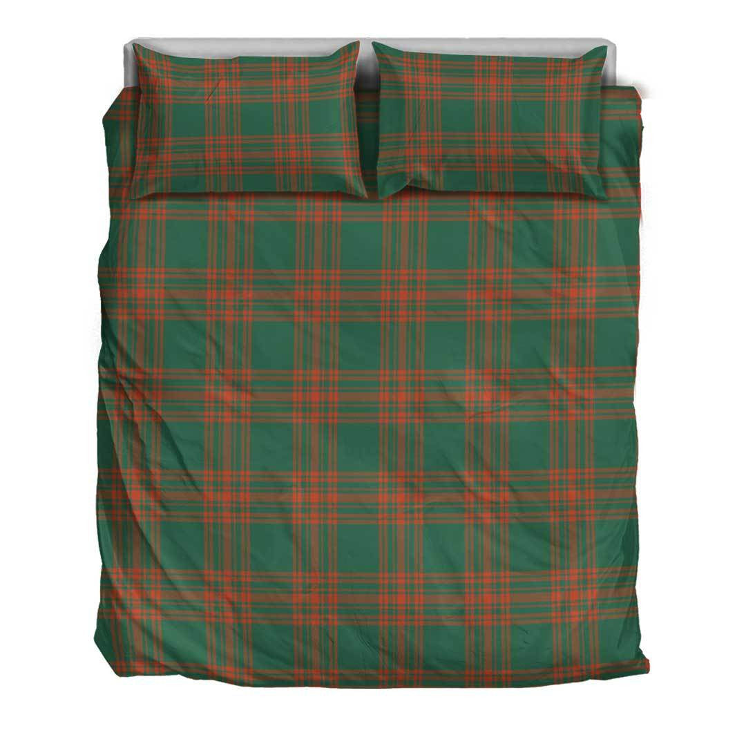 Menzies Green Ancient Tartan Plaid Bedding Set