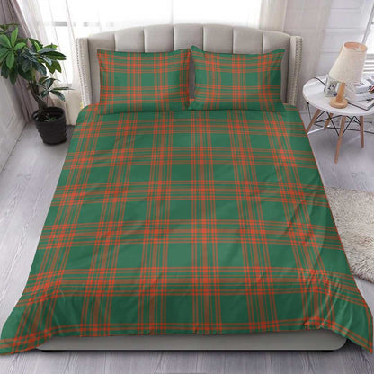 Menzies Green Ancient Tartan Plaid Bedding Set