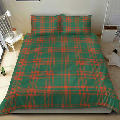 Menzies Green Ancient Tartan Plaid Bedding Set