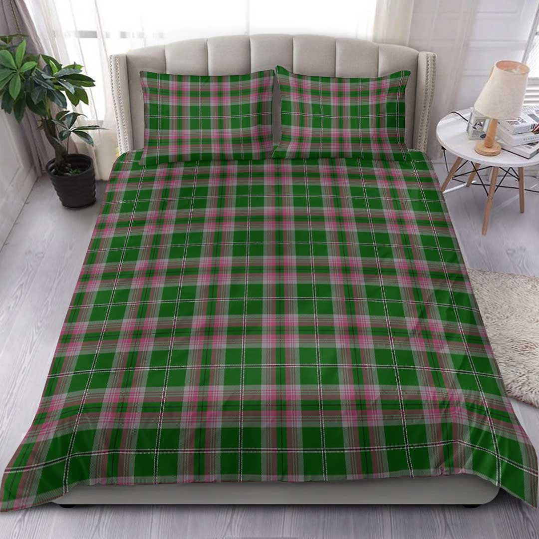 Gray Tartan Plaid Bedding Set