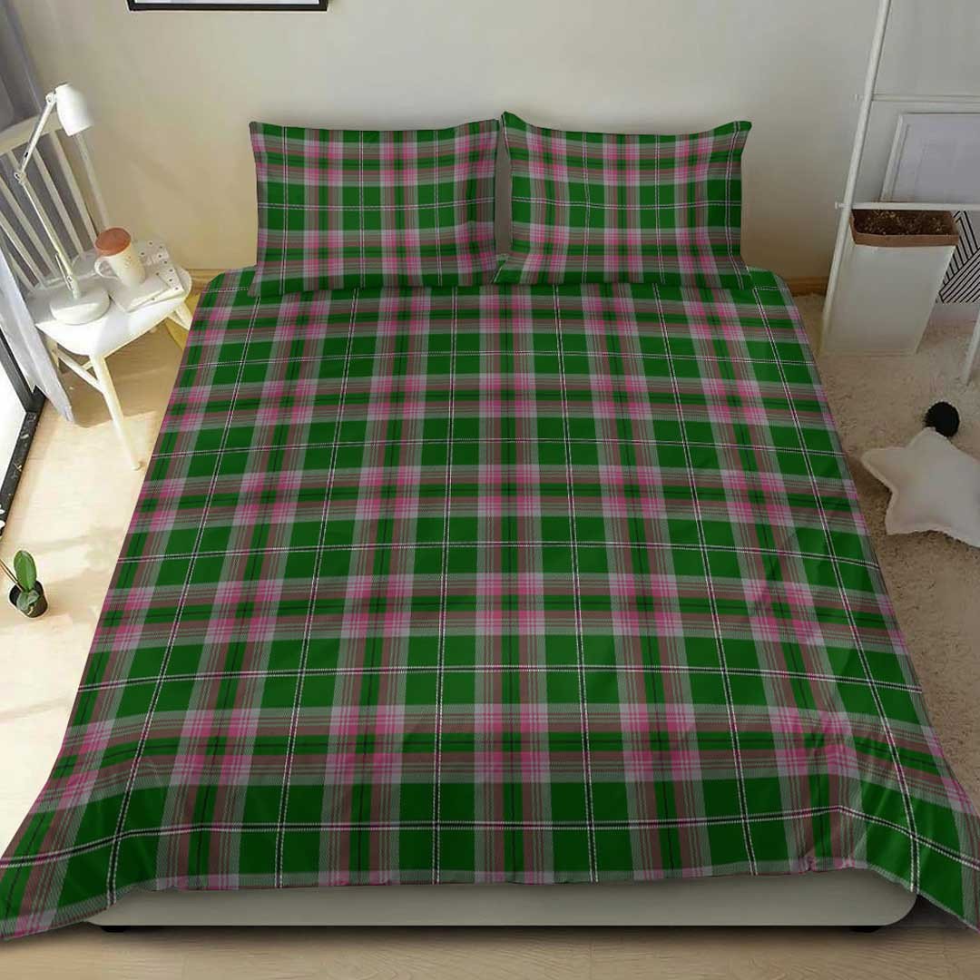 Gray Tartan Plaid Bedding Set