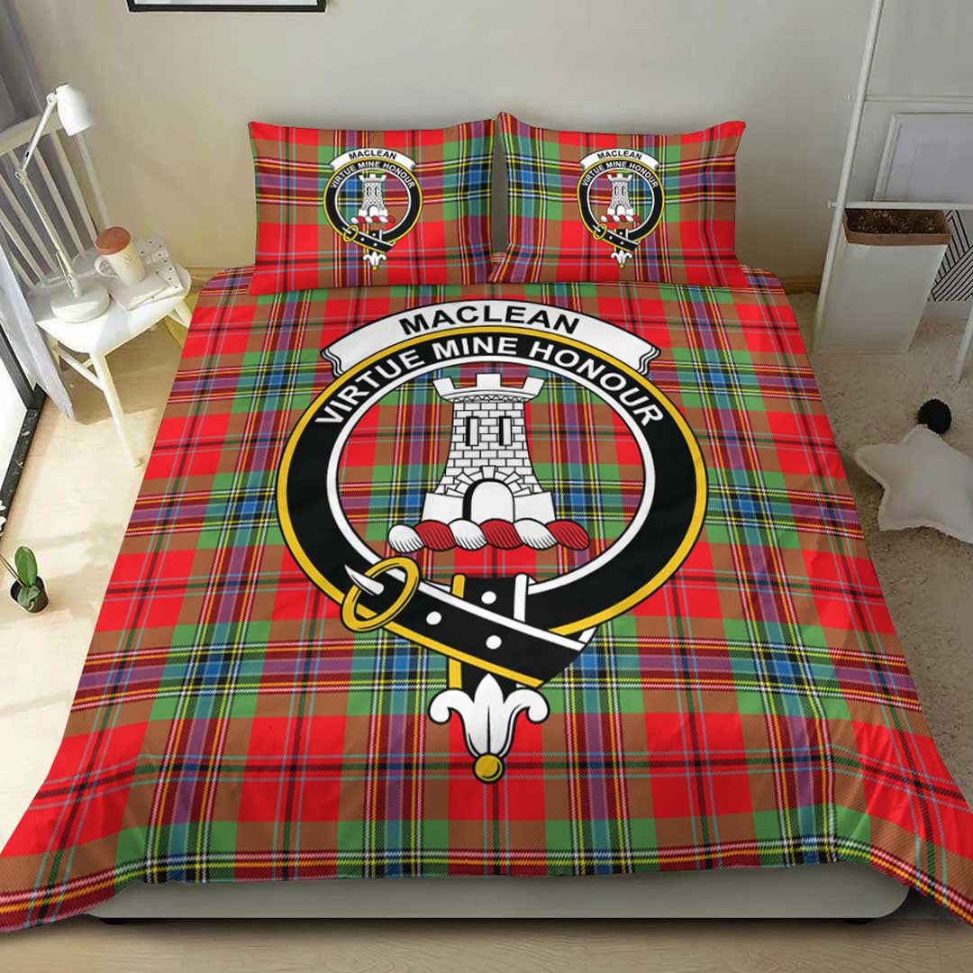 MacLean of Duart Modern Tartan Crest Bedding Set