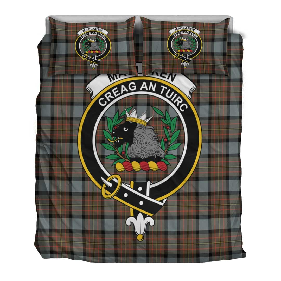 MacLaren Weathered Tartan Crest Bedding Set