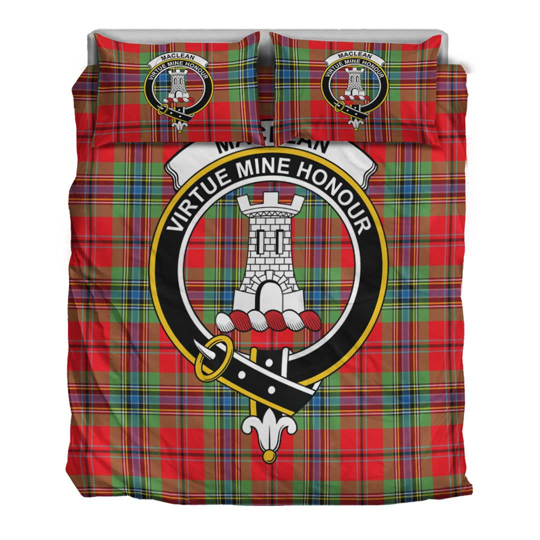 MacLean of Duart Modern Tartan Crest Bedding Set