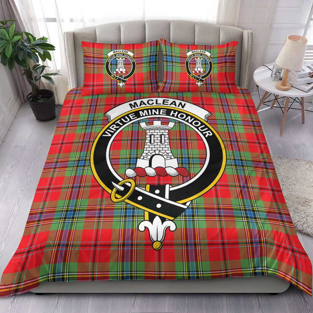 MacLean of Duart Modern Tartan Crest Bedding Set