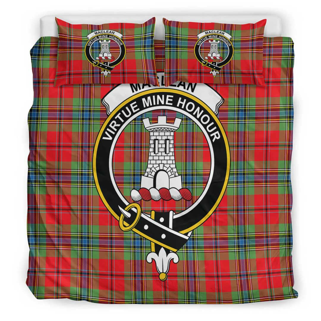 MacLean of Duart Modern Tartan Crest Bedding Set