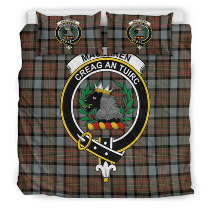 MacLaren Weathered Tartan Crest Bedding Set