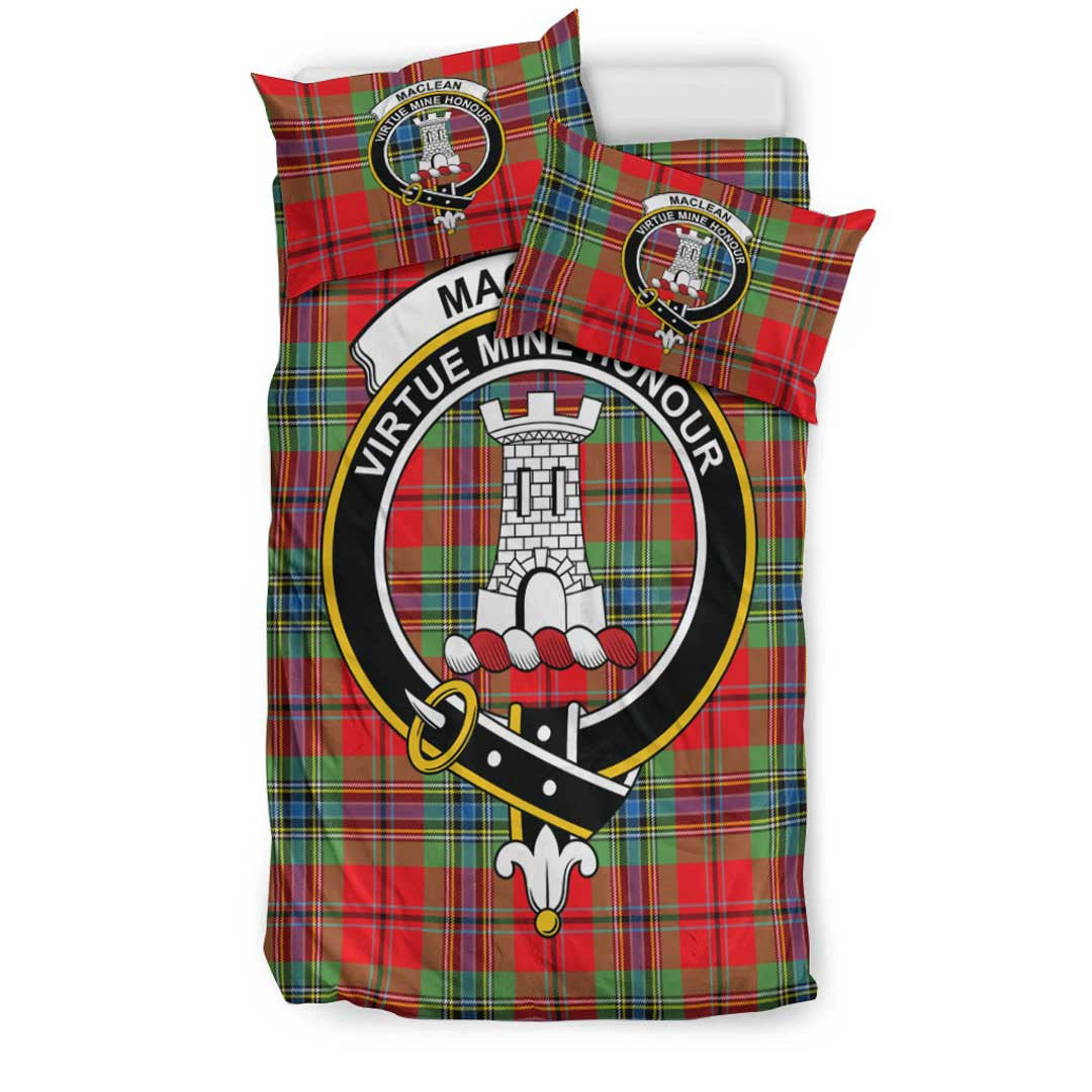 MacLean of Duart Modern Tartan Crest Bedding Set