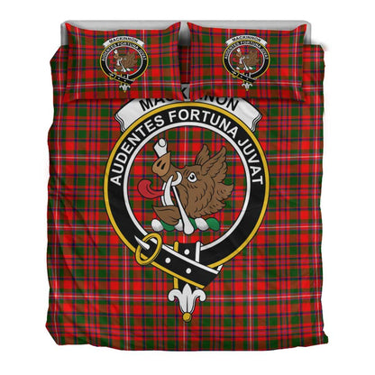 MacKinnon Modern Tartan Crest Bedding Set