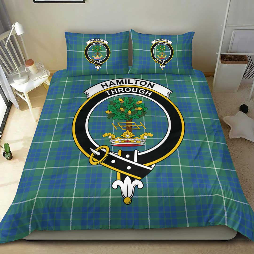 Hamilton Hunting Ancient Tartan Crest Bedding Set