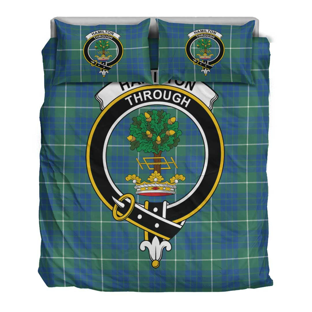 Hamilton Hunting Ancient Tartan Crest Bedding Set