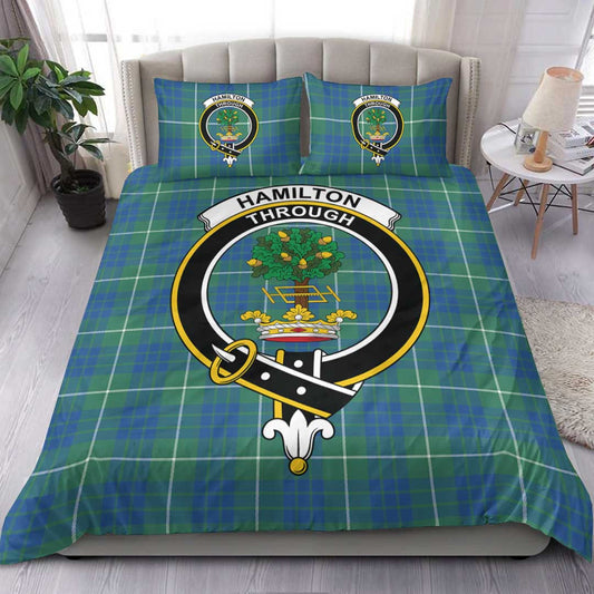 Hamilton Hunting Ancient Tartan Crest Bedding Set