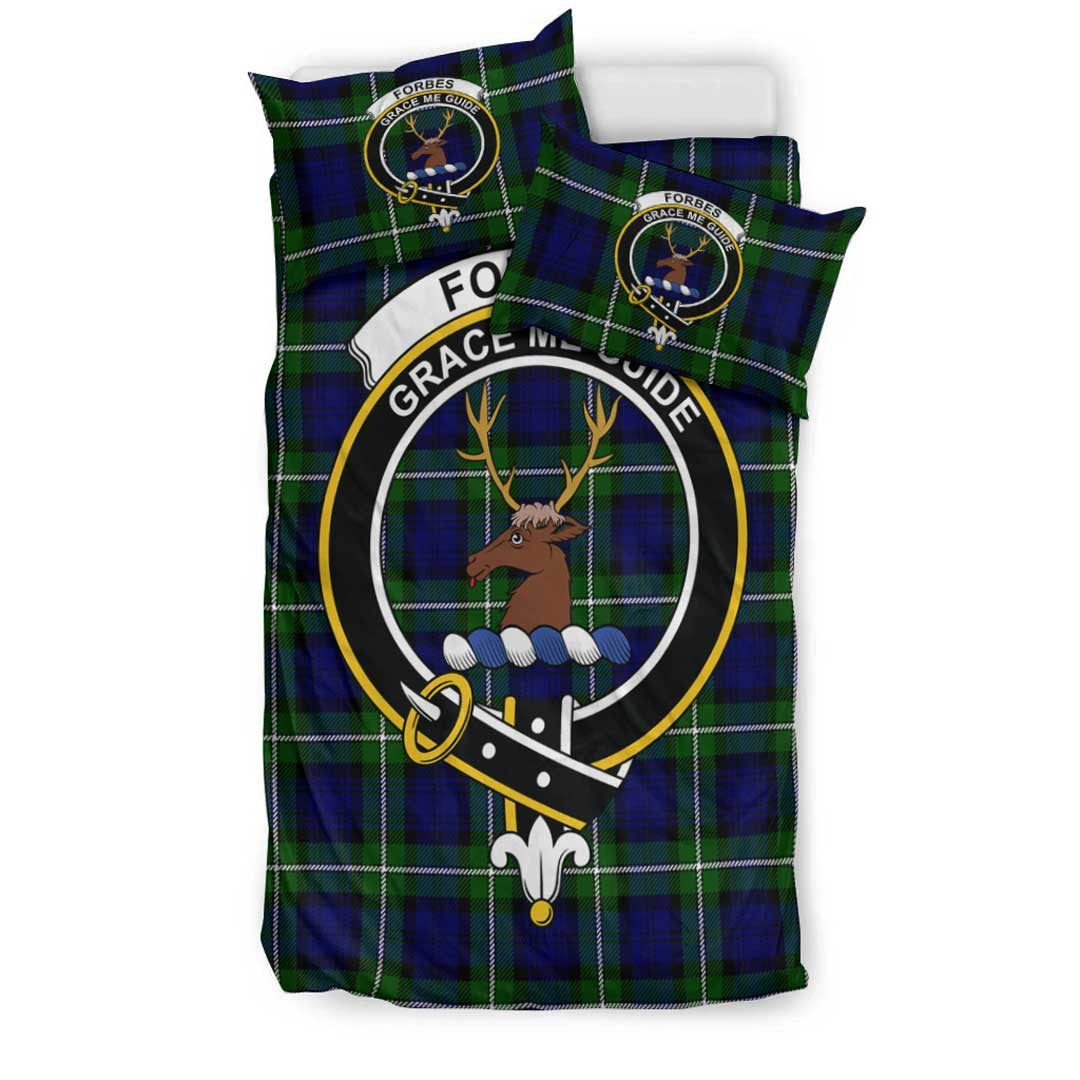 Forbes Modern Tartan Crest Bedding Set