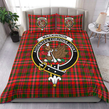 MacKinnon Modern Tartan Crest Bedding Set