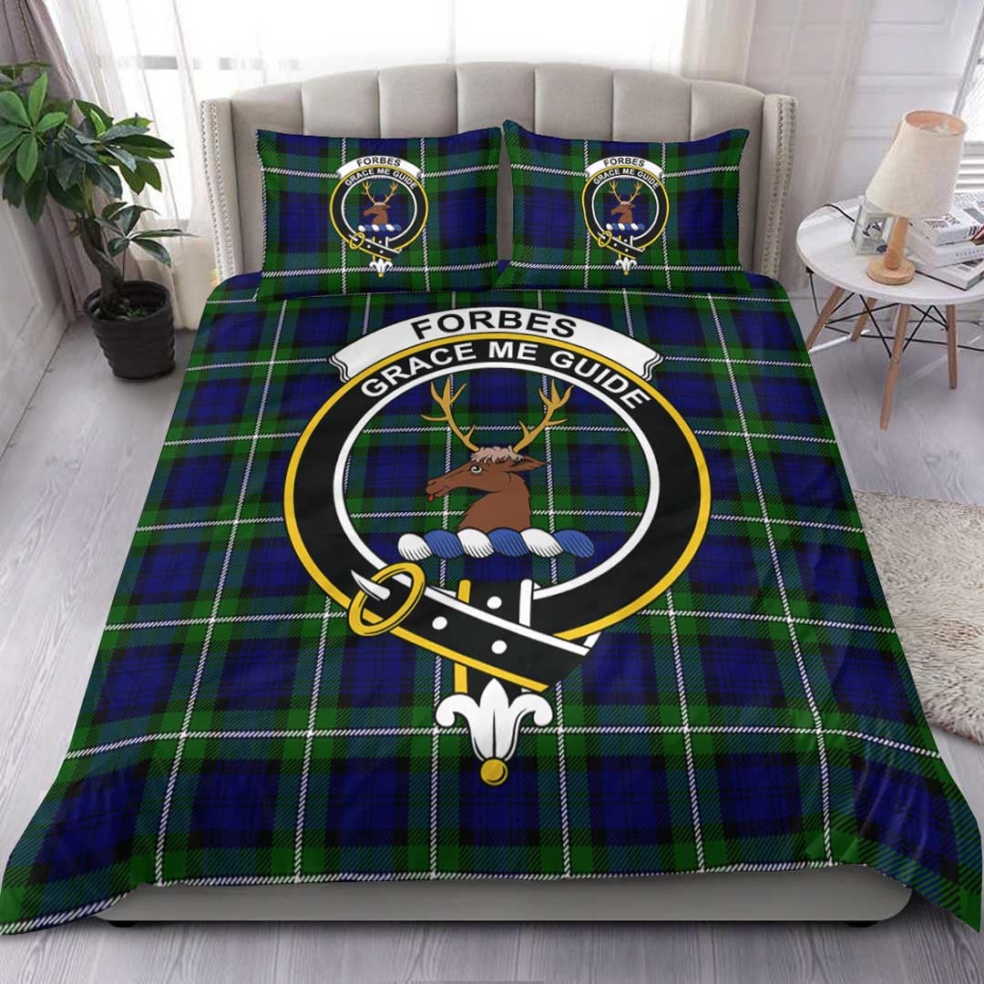 Forbes Modern Tartan Crest Bedding Set