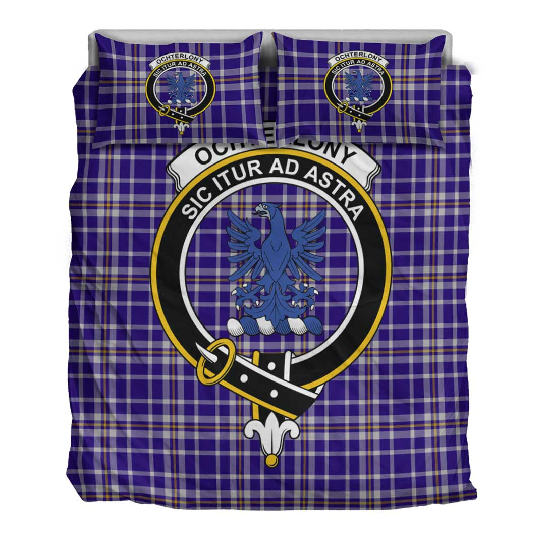 Ochterlony Tartan Crest Bedding Set