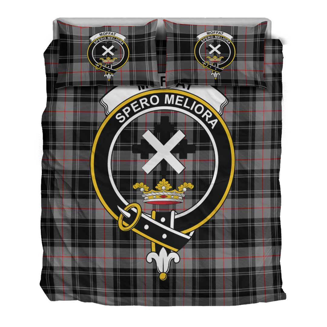 Moffat Modern Tartan Crest Bedding Set