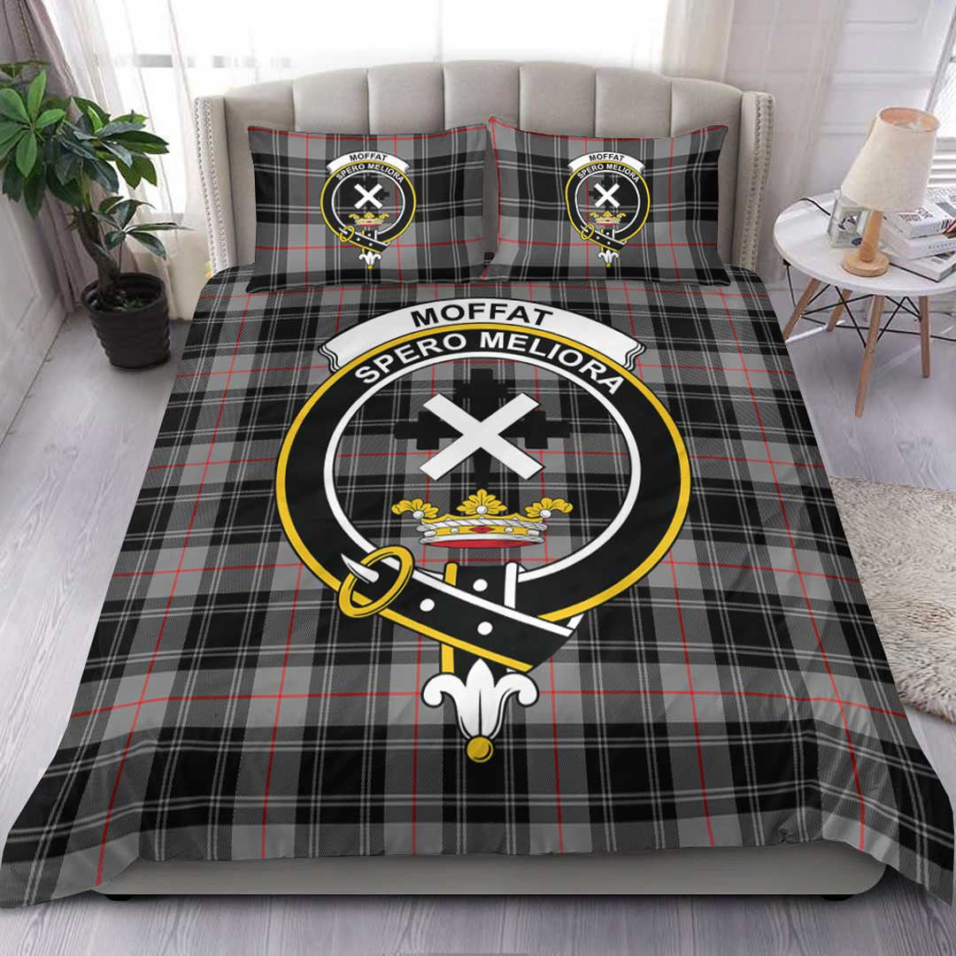 Moffat Modern Tartan Crest Bedding Set