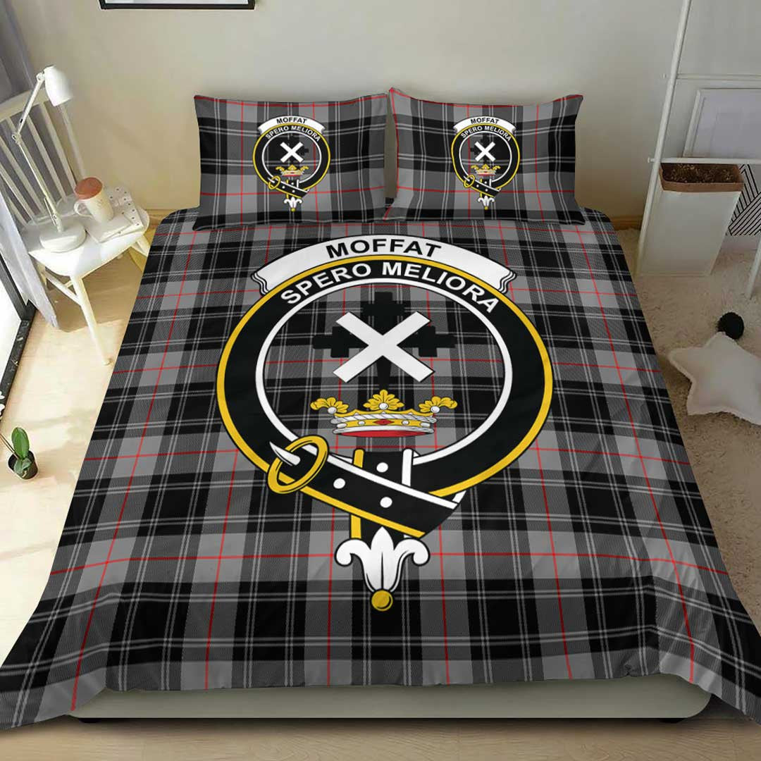 Moffat Modern Tartan Crest Bedding Set