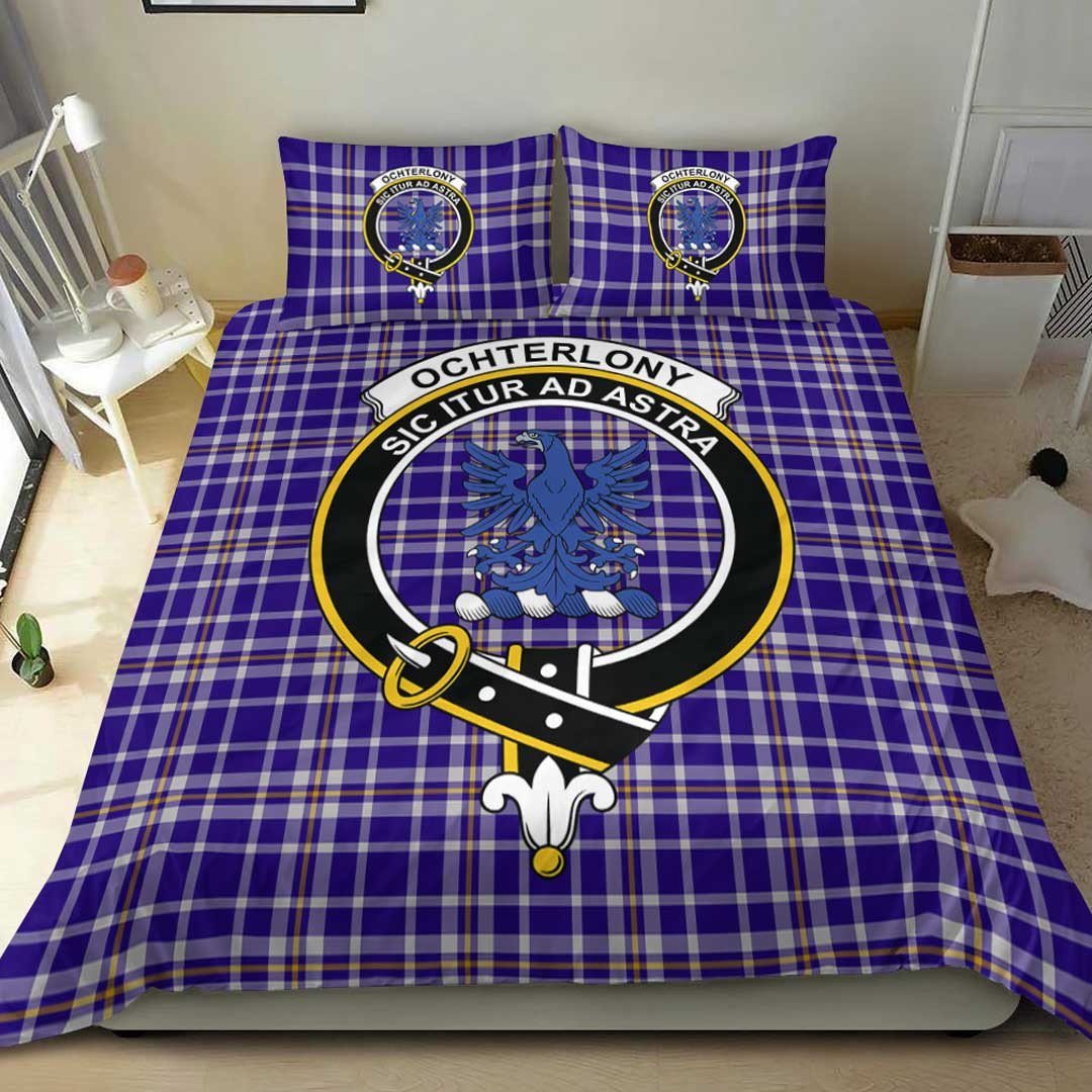 Ochterlony Tartan Crest Bedding Set